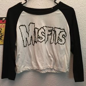 Misfits baseball crop top